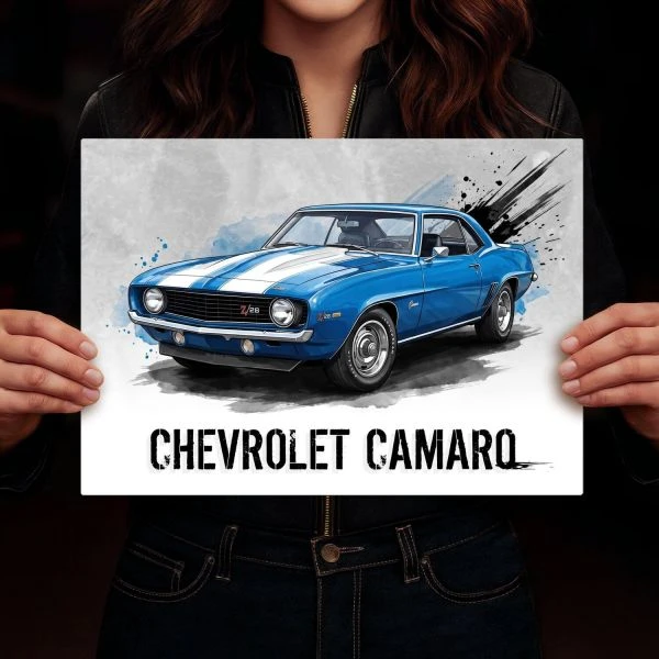 Plakat metalowy M Chevrolet Camaro Z/28